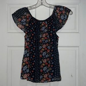 Abercrombie kids sleeveless flower shirt size 15/16